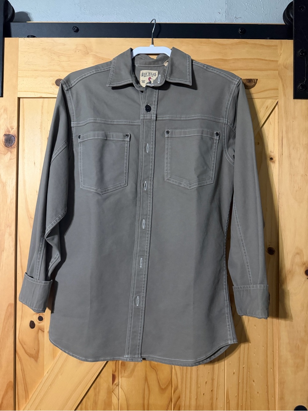 RedHead Men's Long-Sleeve Shirt Jacket in Gray